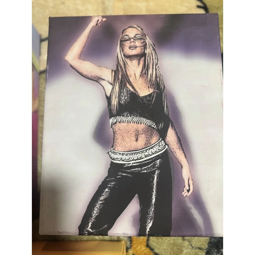Britney Spears Canvas Art Prints Set of 3 Pop Star Decor 8x10 - Picture 5 of 6